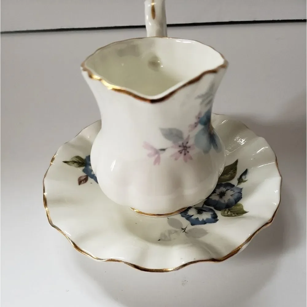 Royal Dover Bone China Creamer & Saucer